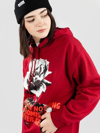 Broken Promises Silence Hoodie punainen