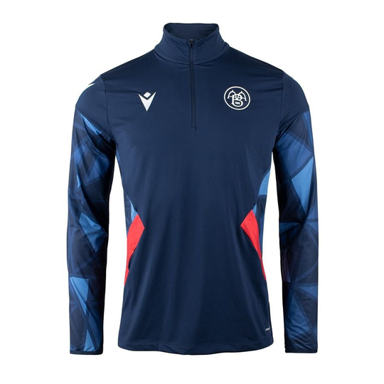 AaB Harjoituspaita 1/4 vetoketju - Navy/Sininen/Punainen