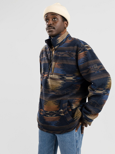 Billabong Boundary Mock Neck Fleece Sweater sininen