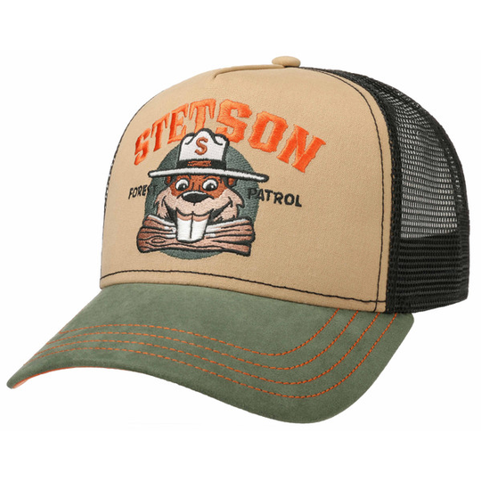 Stetson Trucker Cap Forest Patrol - Beige/green/black - Unisex - OneSize