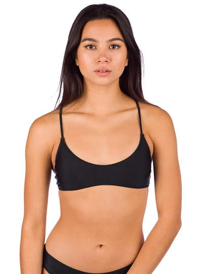 Volcom Simply Solid Scoop Bikini Top musta