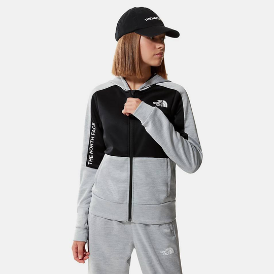 Women's Mountain Athletics Full Zip Fleece Jacket Vaaleanharmaa S