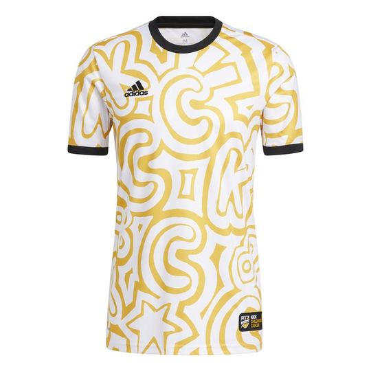 Mls Pre Match T-paita Kcc - Valkoinen/keltainen - adidas, koko Medium