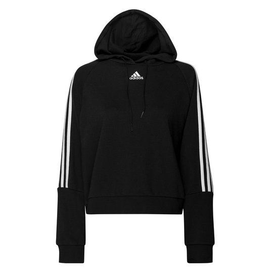 adidas Huppari 3-stripes Essentials - Musta/valkoinen Nainen, koko X-Small
