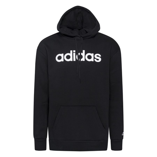 adidas Essentials Oversized Fleece Huppari - Musta/Valkoinen Nainen