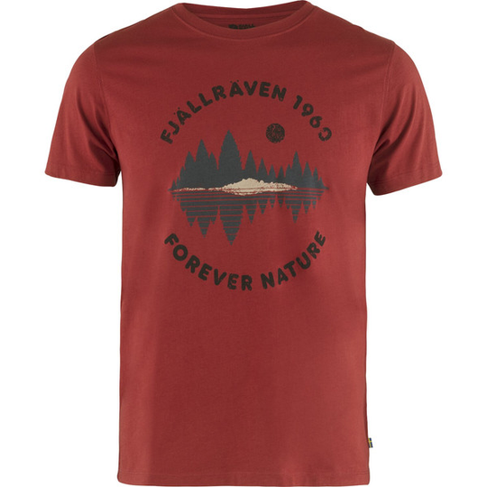 Fjällräven Forest Mirror T-shirt M - Deep Red - Miehet - M