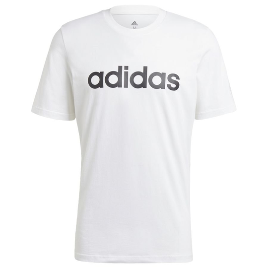 adidas T-paita Essential Linear Logo - Valkoinen/Musta Lapset