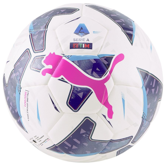 PUMA Jalkapallo Serie A Orbita Hybrid - Valkoinen/sininen/pinkki, koko Ball SZ. 3
