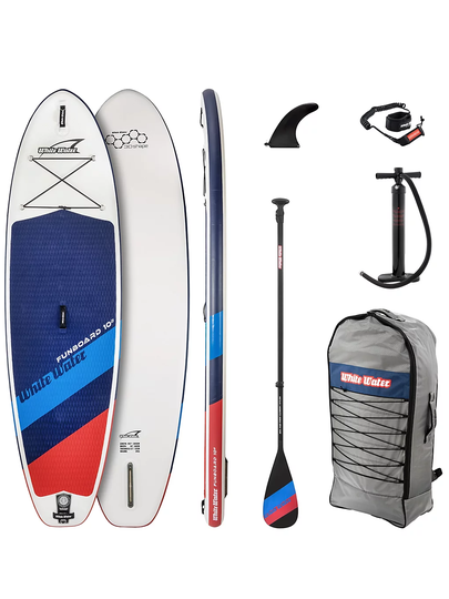 White Water Funboard 10'2 SUP Board Set sininen
