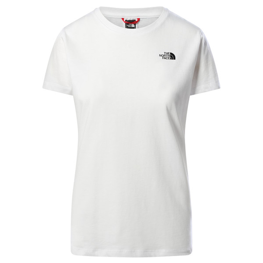 The North Face W S/s Simple Dome Tee - Tnf White - Naiset - L