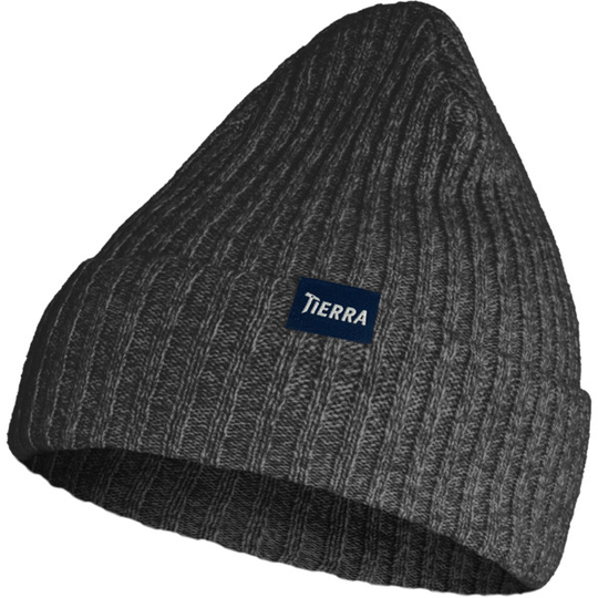 Tierra Double Watchman Beanie - Black Melange - Unisex - One Size