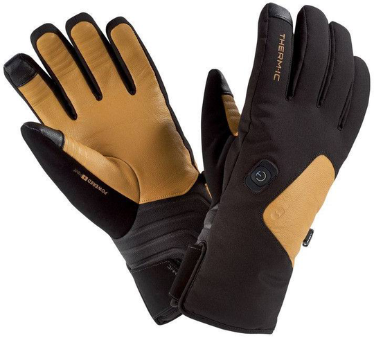Powergloves Ski Light Musta / Ruskea 8