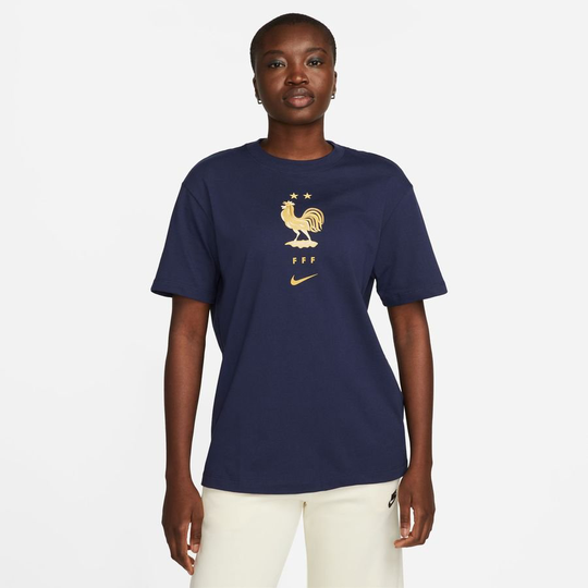 Ranska T-paita Crest - Navy Nainen - Nike, koko Small