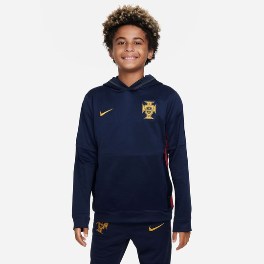 Portugali Huppari Fleece Travel - Navy/punainen/keltainen Lapset - Nike, koko XL: 158-170 cm