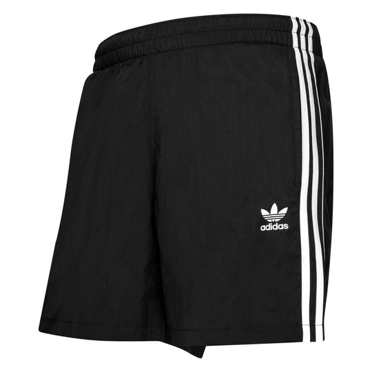 adidas Originals Uimashortsit 3-Stripes Primegreen - Musta/Valkoinen