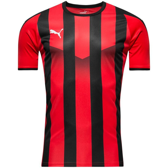 PUMA Pelipaita Liga Striped - Punainen/musta Lapset, koko YXS/116 cm