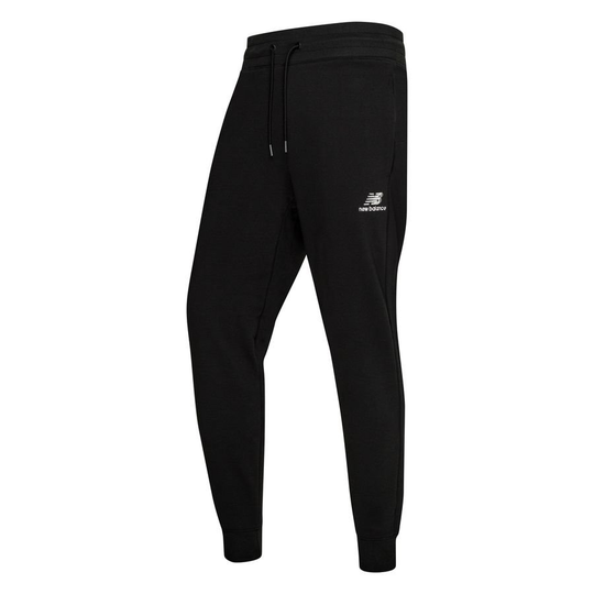 New Balance Collegehousut Essentials embroided - Musta