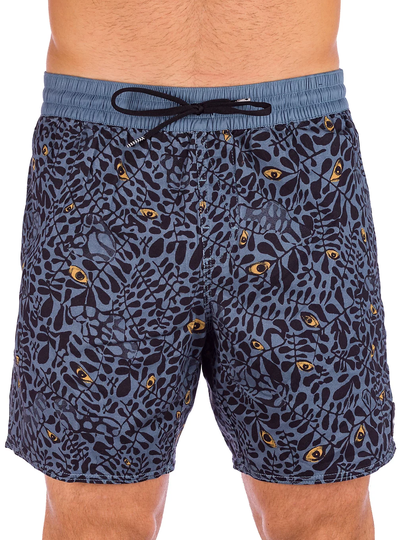 Volcom Strange Daze Paisley 17" Shorts sininen