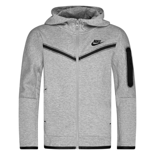 Nike Huppari NSW Tech Fleece - Harmaa/Musta Lapset