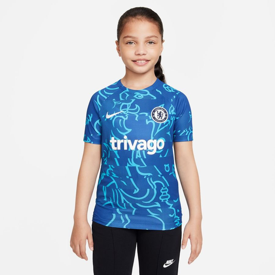 Chelsea Treenipaita Dri-FIT Pre Match - Sininen/Valkoinen Lapset