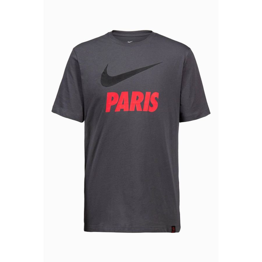 Paris Saint-Germain T-paita Swoosh Club - Harmaa/Punainen/Musta