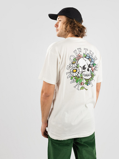 Vans Floral Skull T-Shirt valkoinen