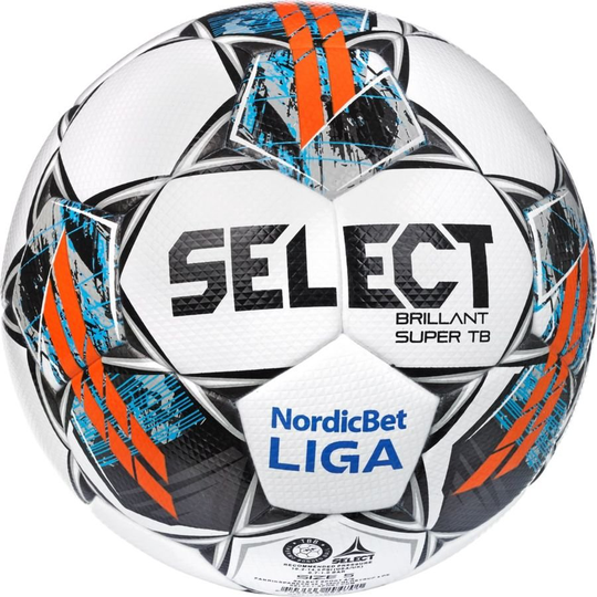 Select Jalkapallo Brillant Super Tb V22 Fifa Quality Pro Nordicbet Liga - Valkoinen/harmaa, koko Ball SZ. 5