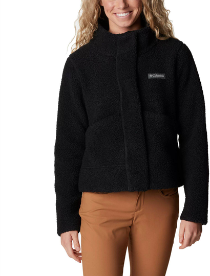 Women's Panorama Snap Fleece Musta M