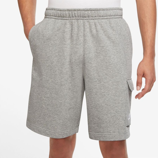 Nike Shortsit Cargo NSW Club French Terry - Harmaa/Hopea/Valkoinen