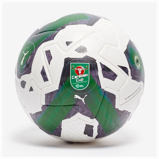 PUMA Jalkapallo Orbita 1 Carabao Cup FIFA Quality Pro - Valkoinen/Vihreä/Punainen, koko Ball SZ. 5