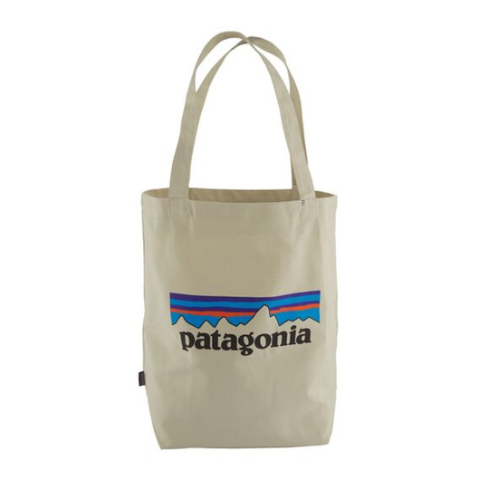 Patagonia Market Tote - P-6 Logo: Bleached Stone - Unisex - OneSize