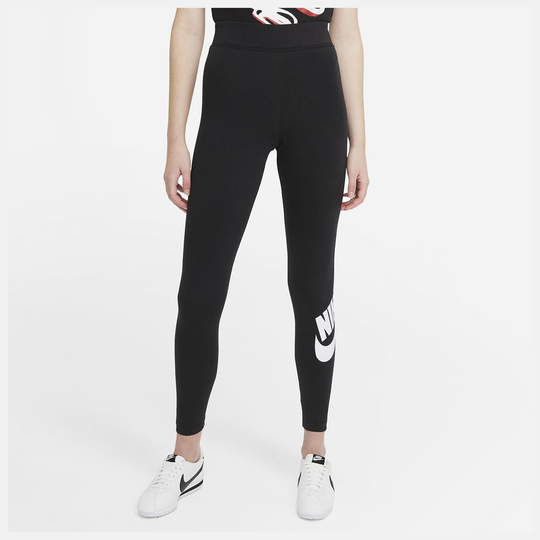 Nike Leggings NSW Essential - Musta/Valkoinen Nainen