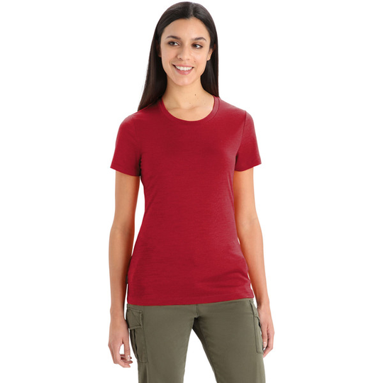 Icebreaker W Tech Lite Ii Ss Tee - Cherry - Naiset - S