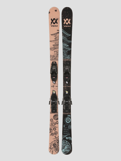 Völkl Revolt W Junior vMotion 148+VMotion 2023 Ski Set kuviotu