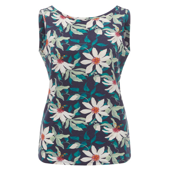 Royal Robbins Essential Tencel Twist Tank - Ink Blue Pt - Naiset - M