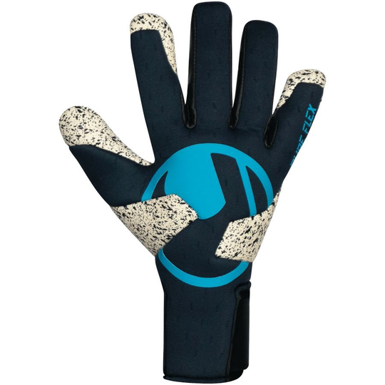 Uhlsport Maalivahdin Hanskat Speed Contact Supergrip+ Pure Flex Blue Edition - Navy/Turkoosi