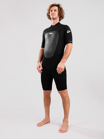 Quiksilver Prologue 2/2 Back Zip Shorty Wetsuit musta