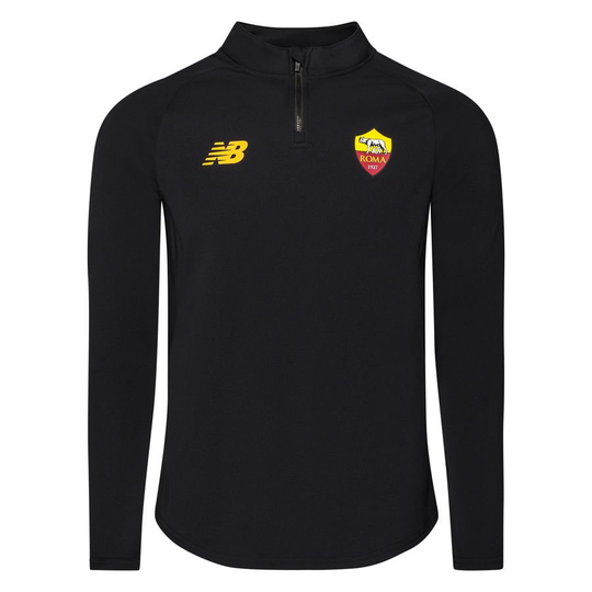 AS Roma Treenipaita Midlayer - Musta/Keltainen