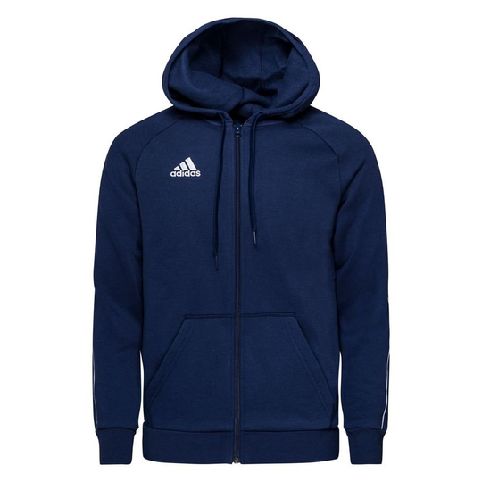 adidas Huppari Core 19 FZ - Navy/Valkoinen