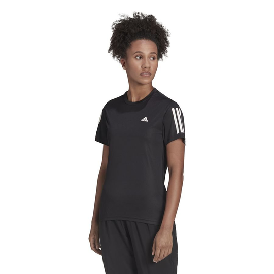 adidas Juoksu-t-paita Own The Run - Musta Nainen