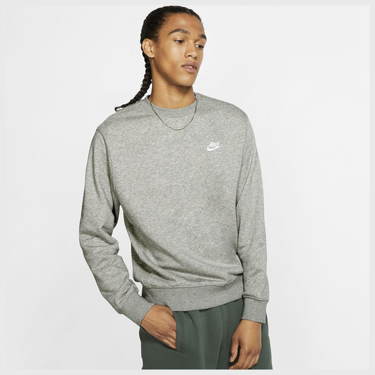 Nike Collegepaita NSW French Terry Crew - Harmaa/Valkoinen