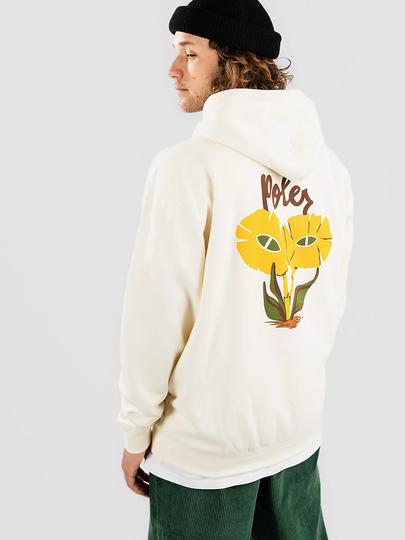 Poler Blossom Hoodie valkoinen