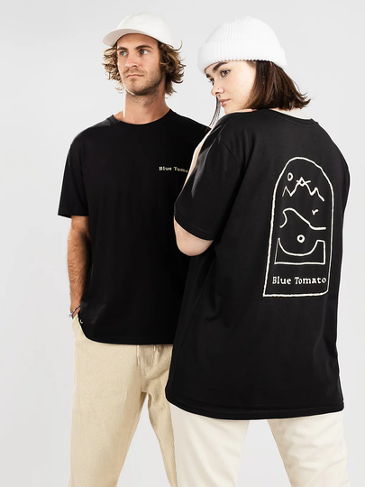 Blue Tomato Stacked Logo T-Shirt musta