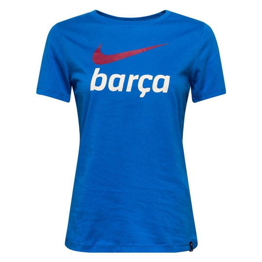 Barcelona T-paita Swoosh Club - Sininen/Valkoinen Nainen
