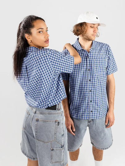Blue Tomato Plaid Shirt sininen