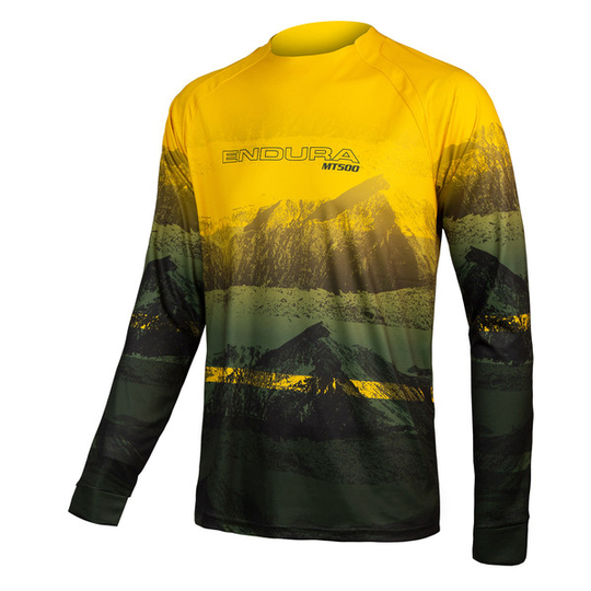 Endura Mt500 Scenic L/s Tee Ltd - Olive Green - Miehet - S