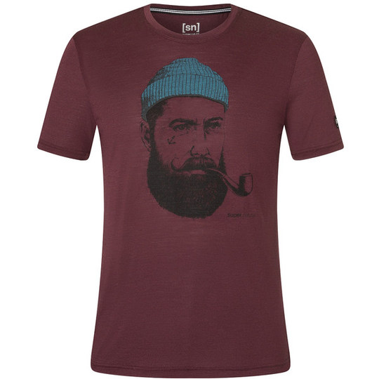 Supernatural M Sailor Tee - Wine Tasting/jet Black/hydro - Miehet - S