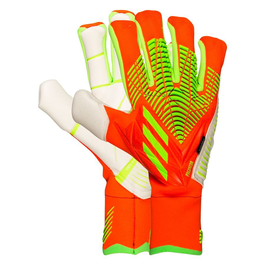 adidas Maalivahdin Hanskat Predator Pro Fingersave Game Data - Punainen/Vihreä