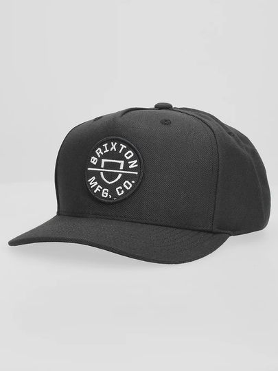 Brixton Crest C MP Snapback Cap musta