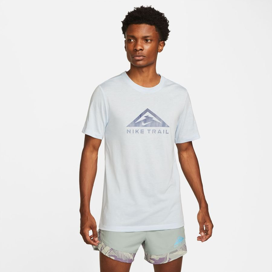 Nike Juoksu-t-paita Dri-fit Trail - Sininen, koko Large